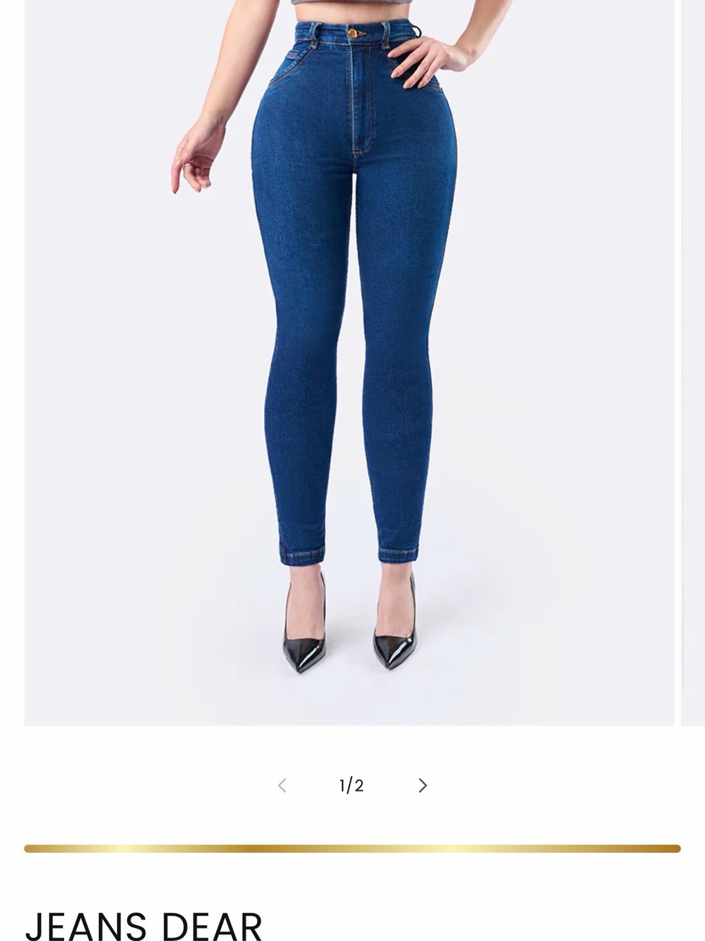 High-Rise Skinny Jeans In Deep Blue